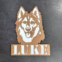 Husky Metal Wall Art