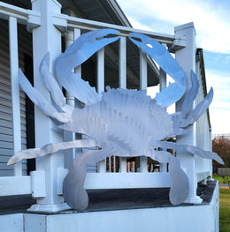 Blue Crab Metal Wall Art