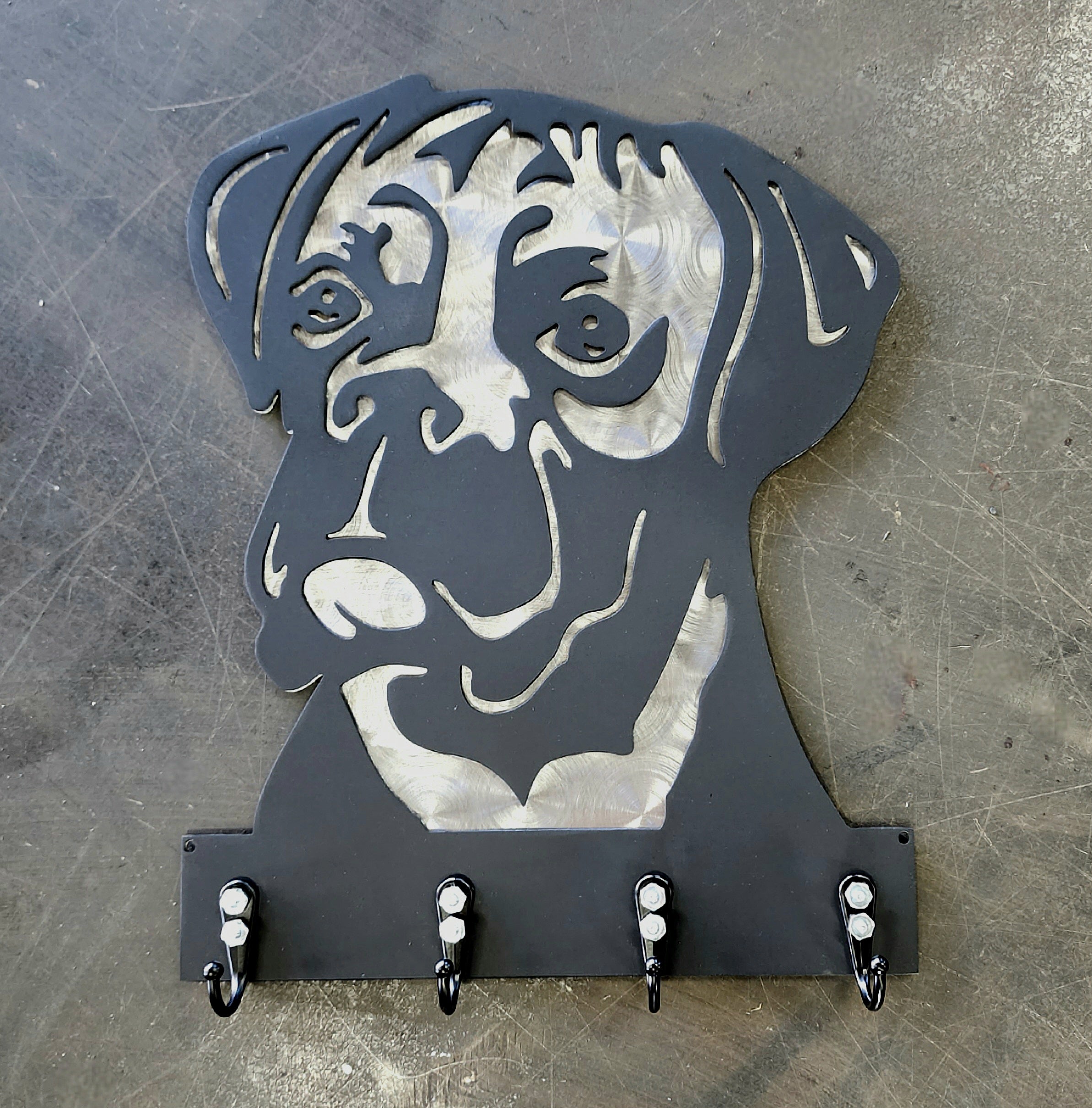 Boxer #1 Key & Leash Hanger