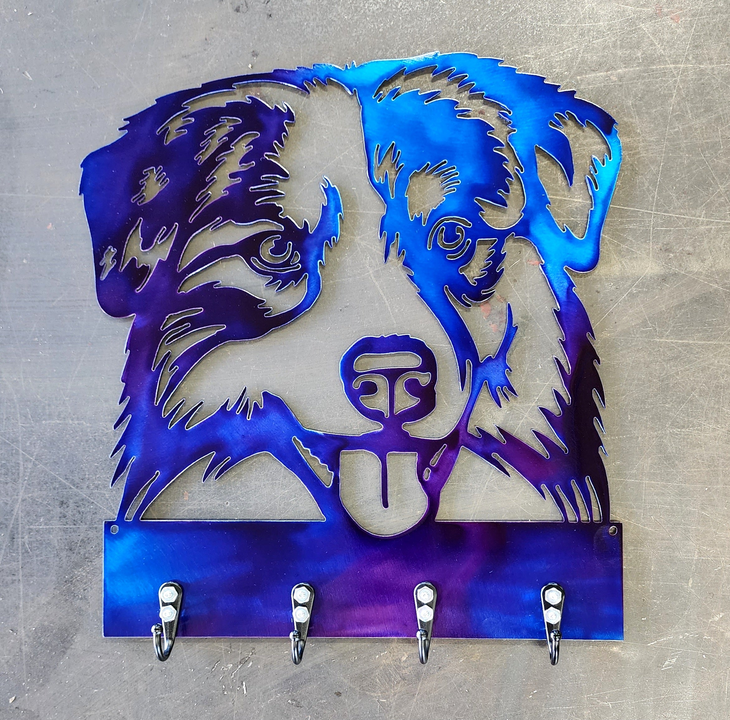 Australian Shepherd #1 Key & Leash Hanger