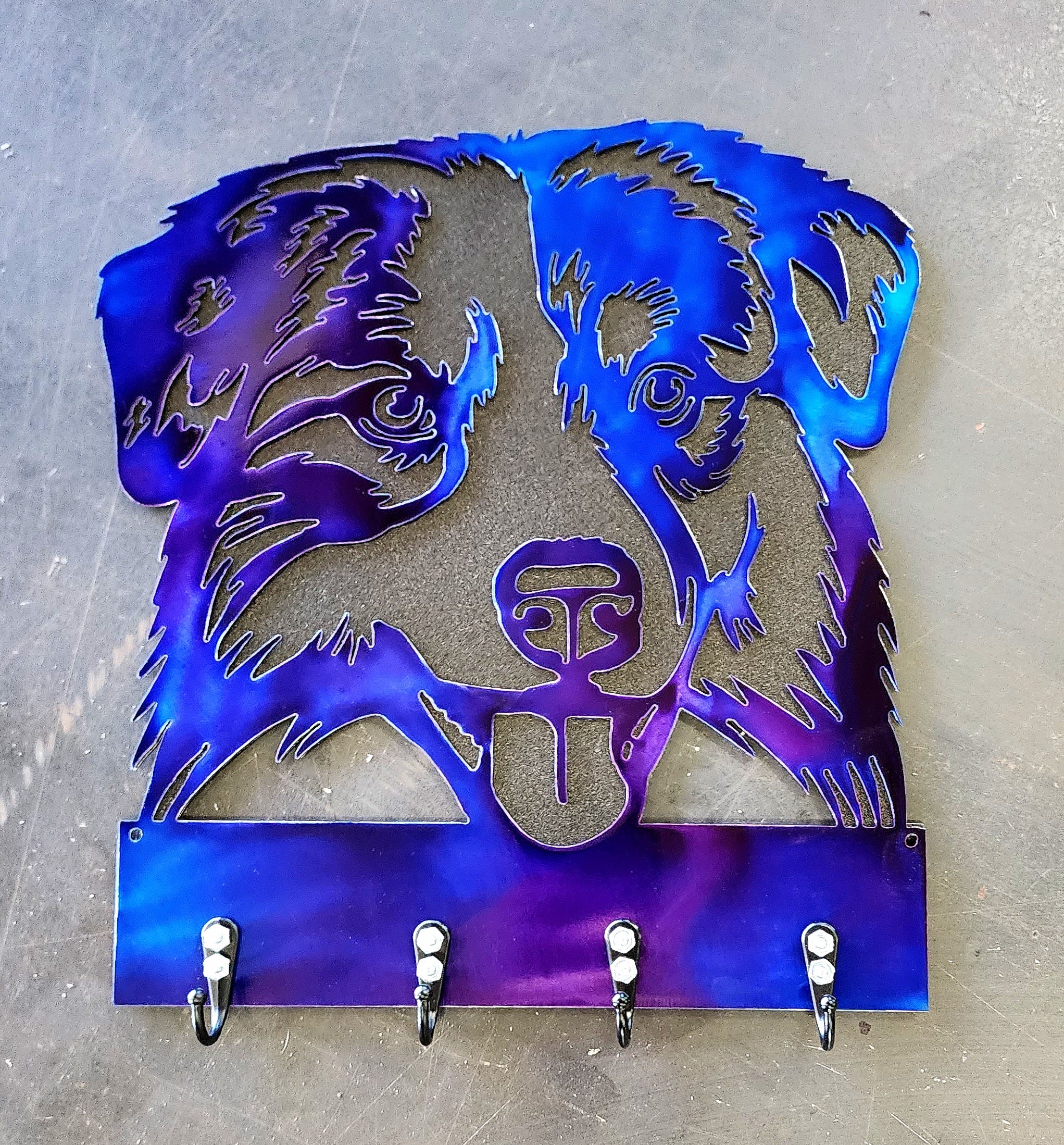 Australian Shepherd #1 Key & Leash Hanger