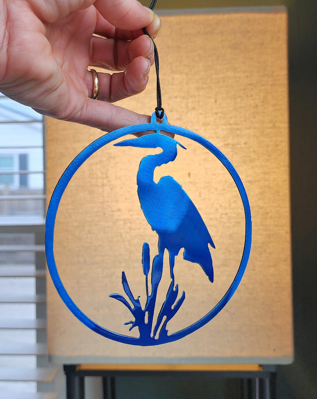 Blue Heron Ornament #1
