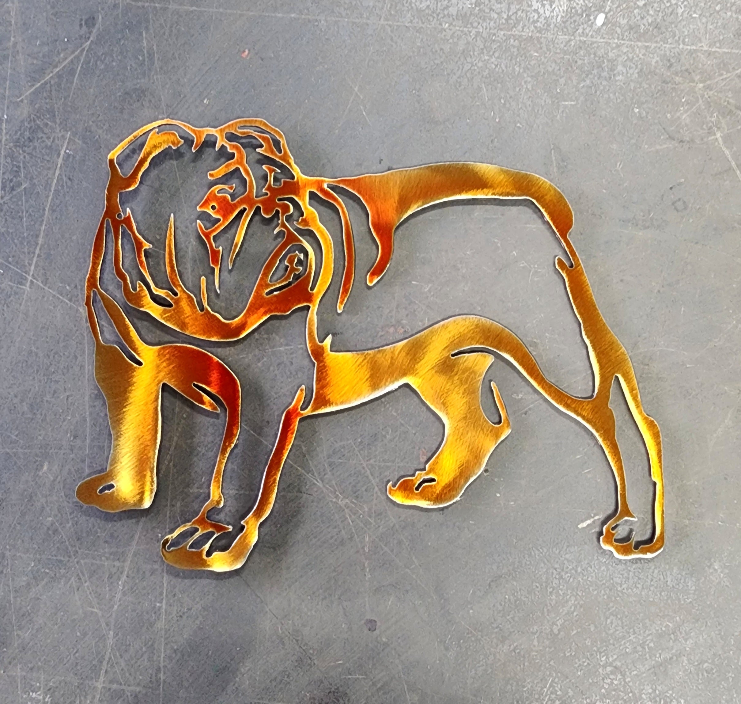 Bulldog #1 Metal Art