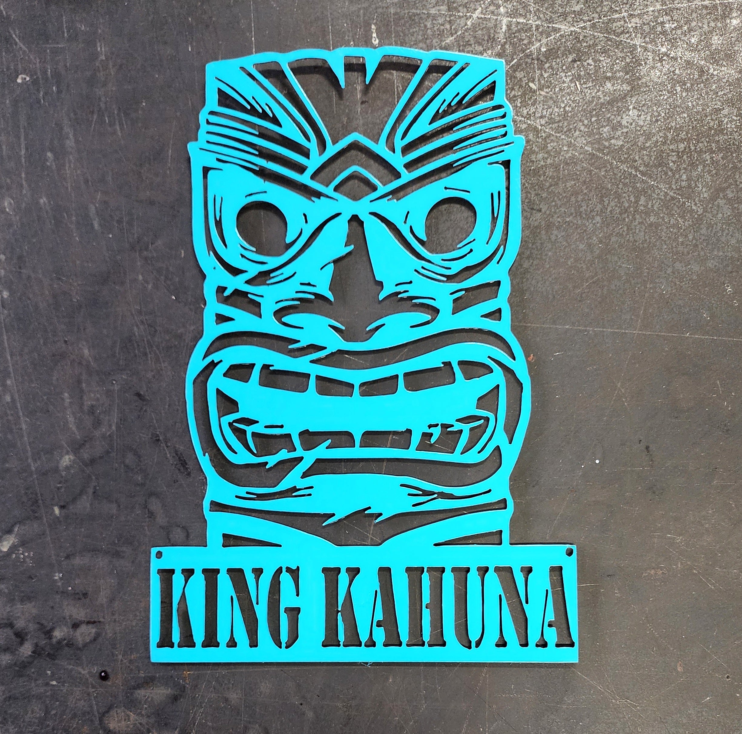 Tiki Mask Metal Art