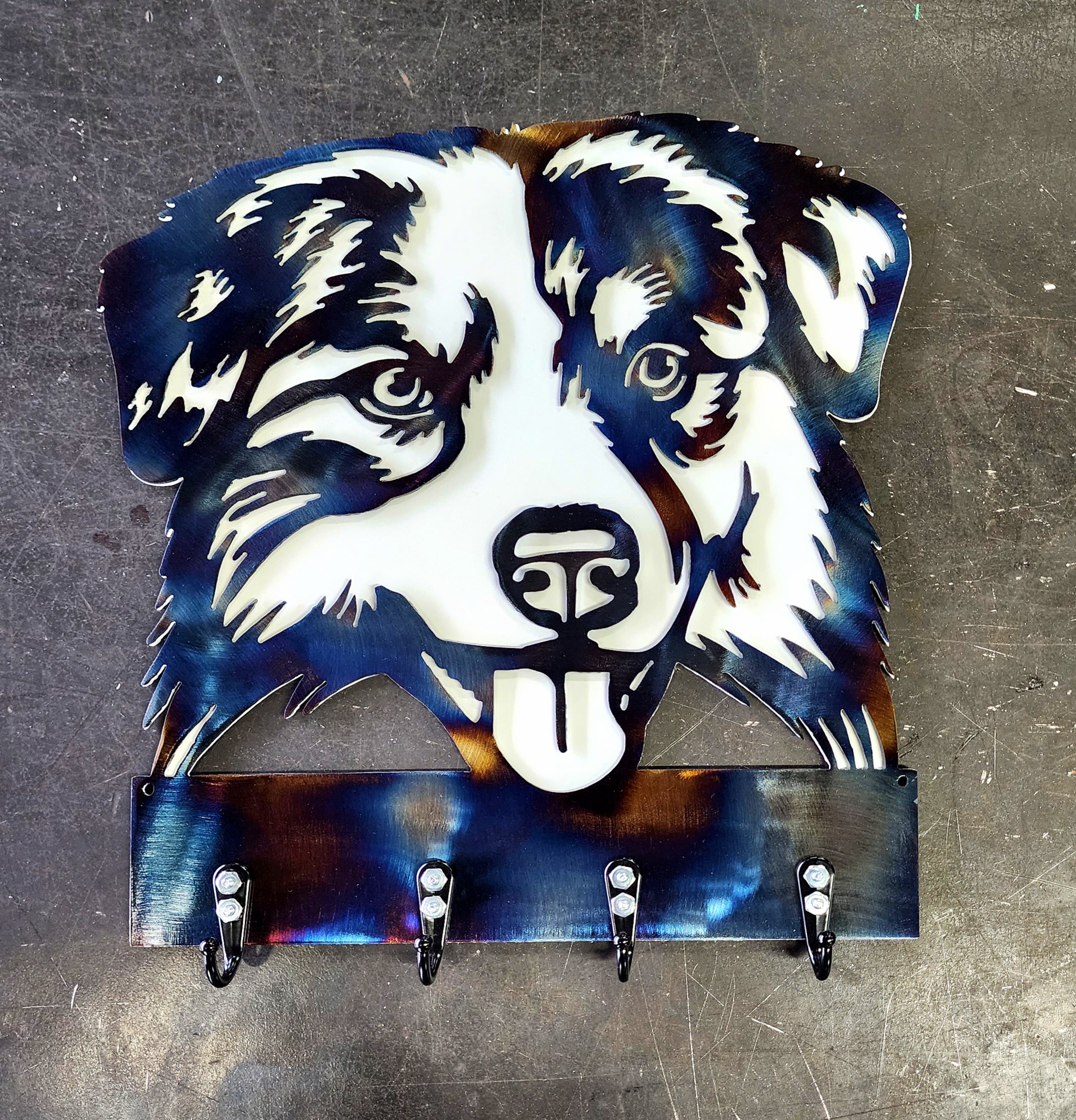 Australian Shepherd #1 Key & Leash Hanger