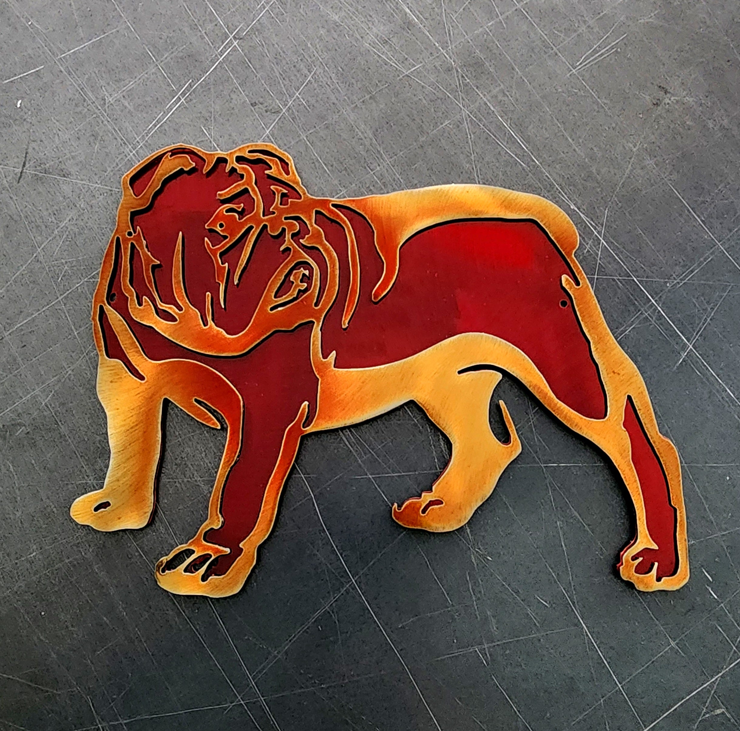 Bulldog #1 Metal Art