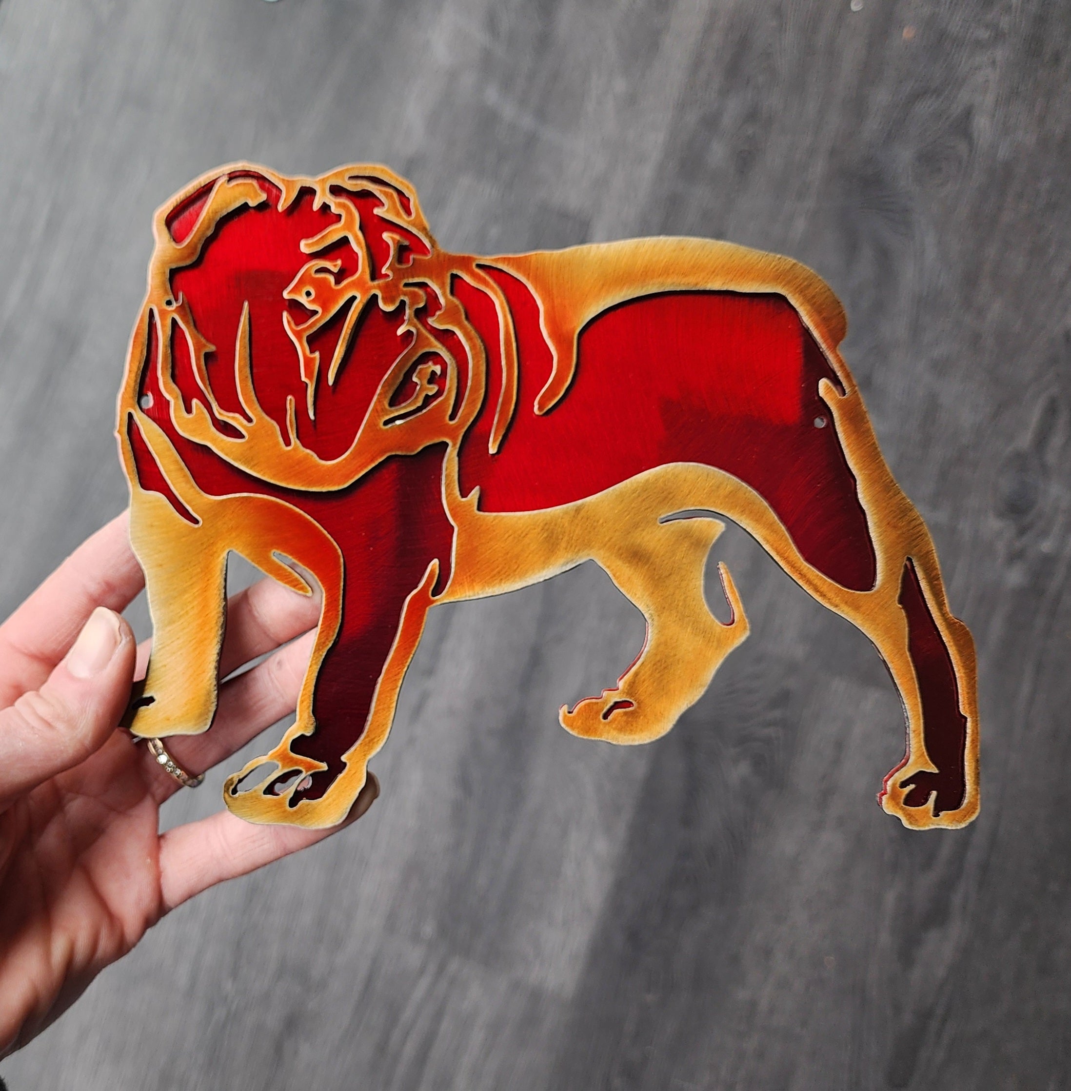 Bulldog #1 Metal Art