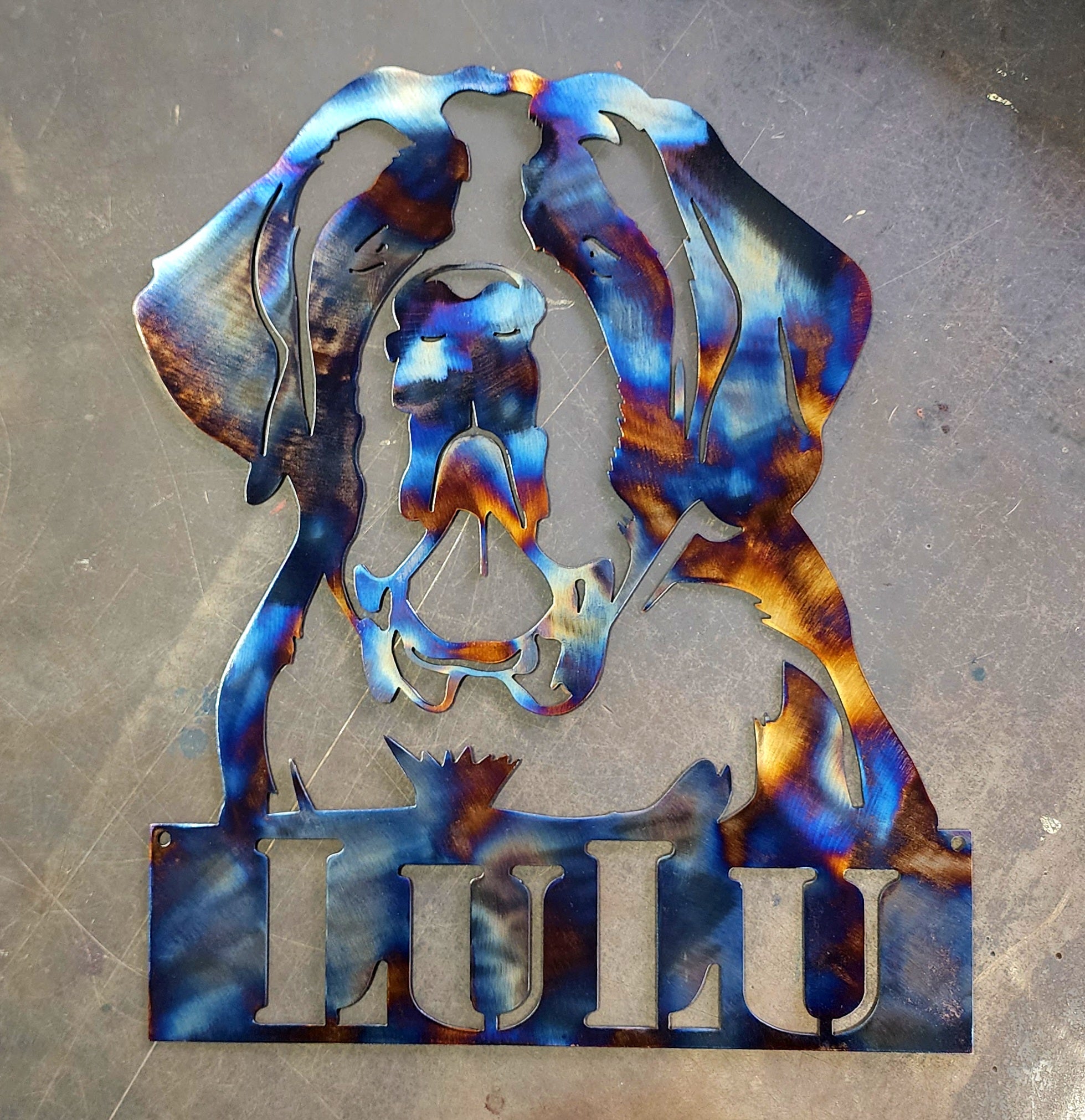 St. Bernard #1 Metal Art