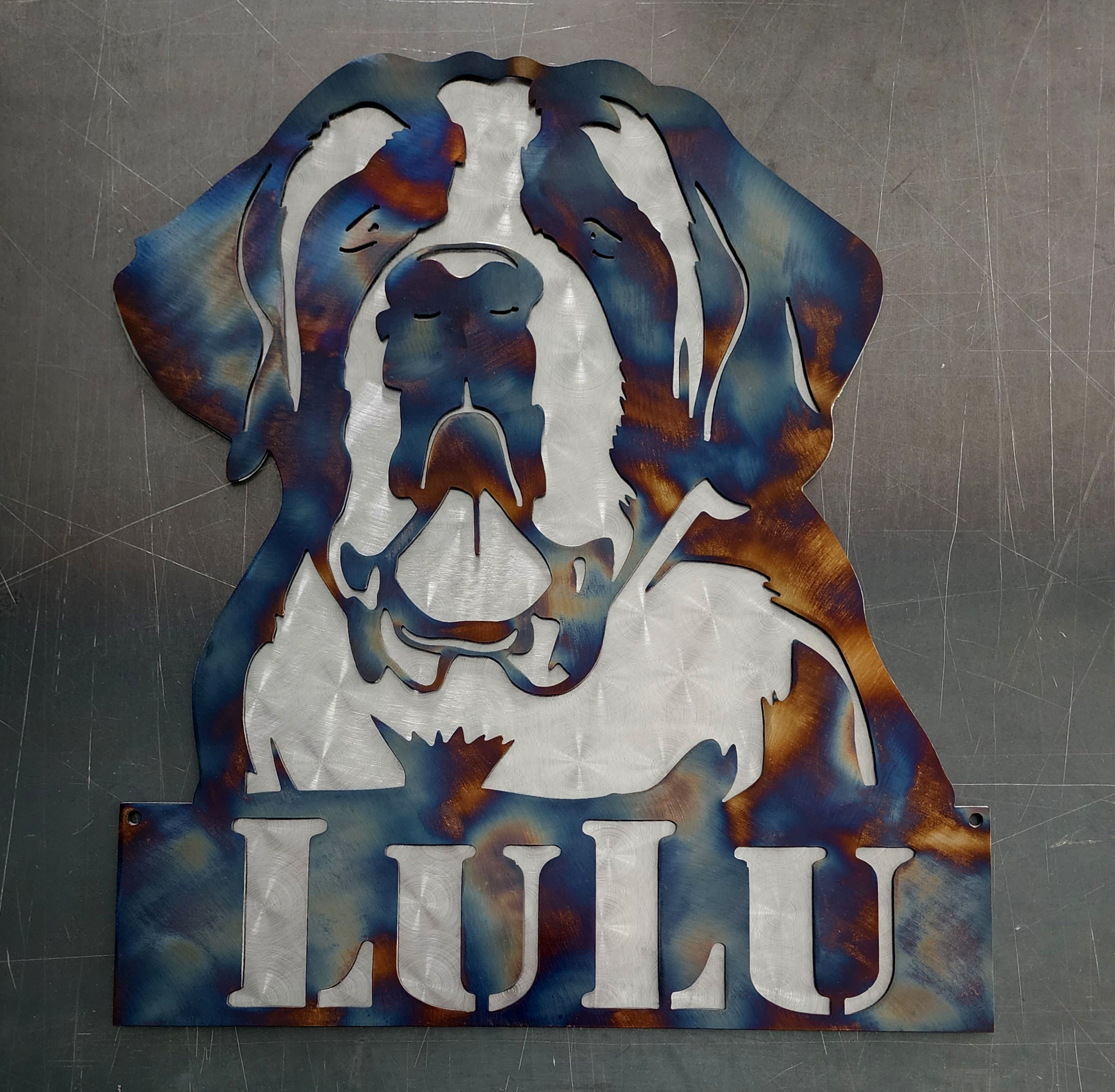 St. Bernard #1 Metal Art