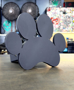 Paw Print Metal Hitch Cover