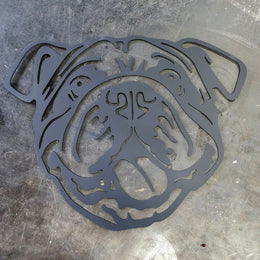 Bulldog Metal Wall Art