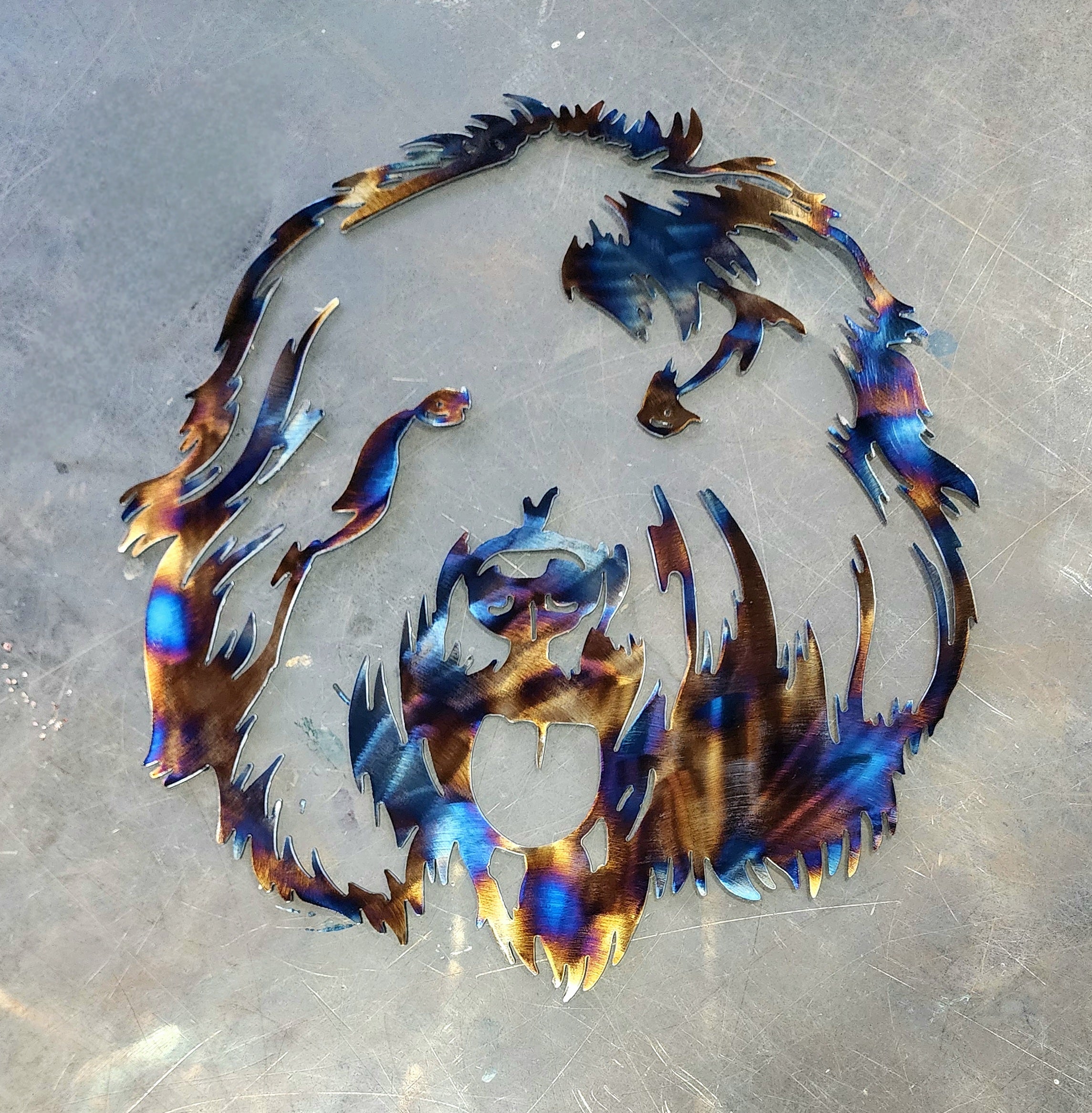 Old English Sheepdog #2 Metal Art