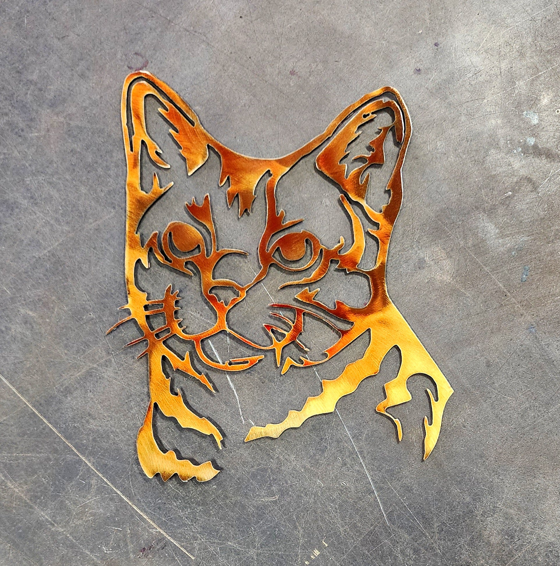 Cat #2 Metal Art