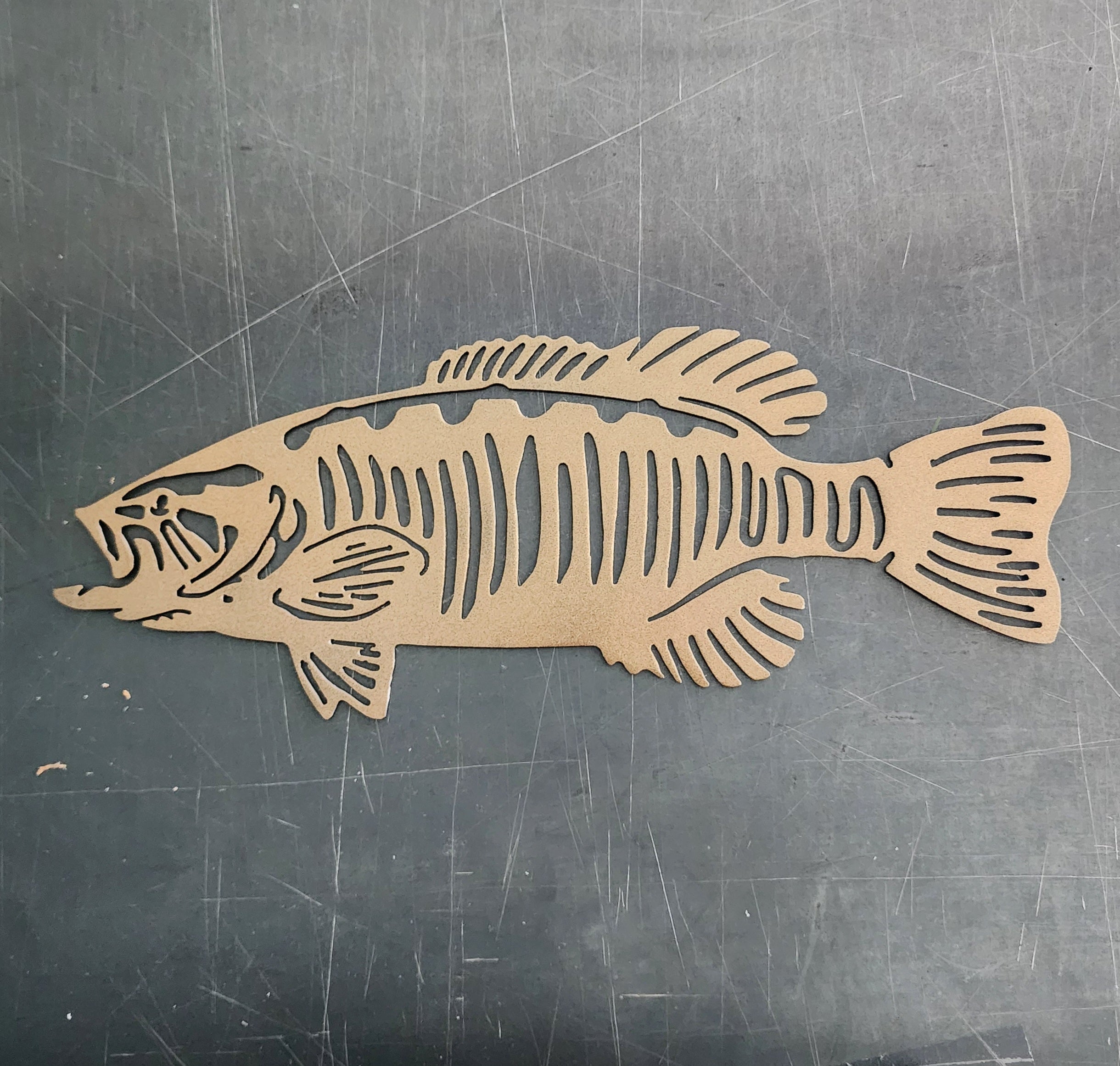 Smallmouth Bass Metal Art
