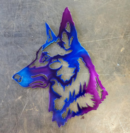 Belgian Malinois Metal Wall Art