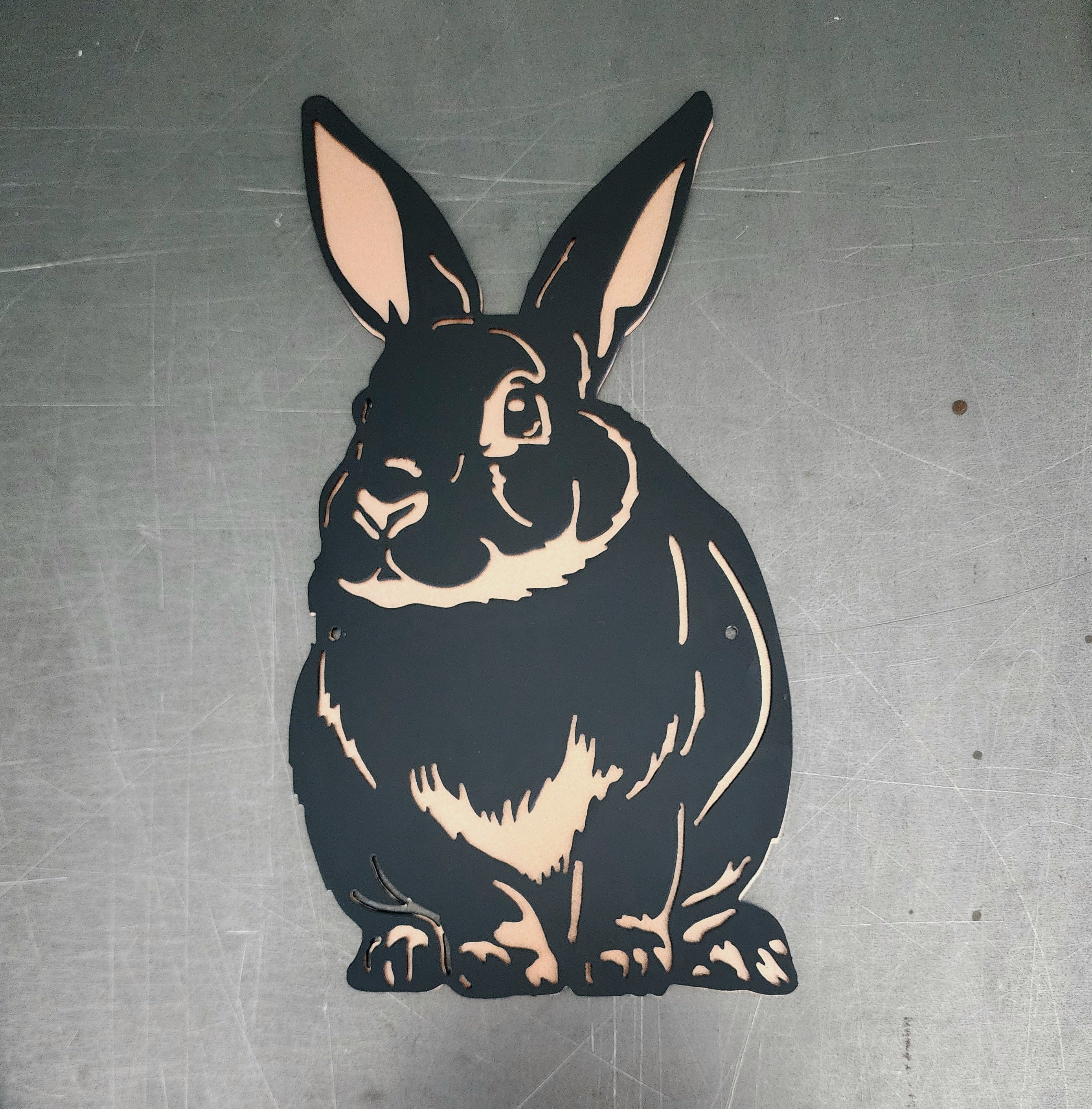 Rabbit Metal Art