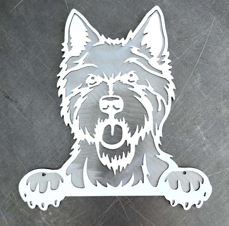West Highland Terrier Metal Art