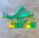 Mahi Mahi Metal Art