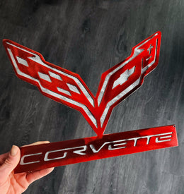Corvette C7 Metal Wall Art