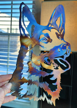 German Shepherd Metal Wall Art