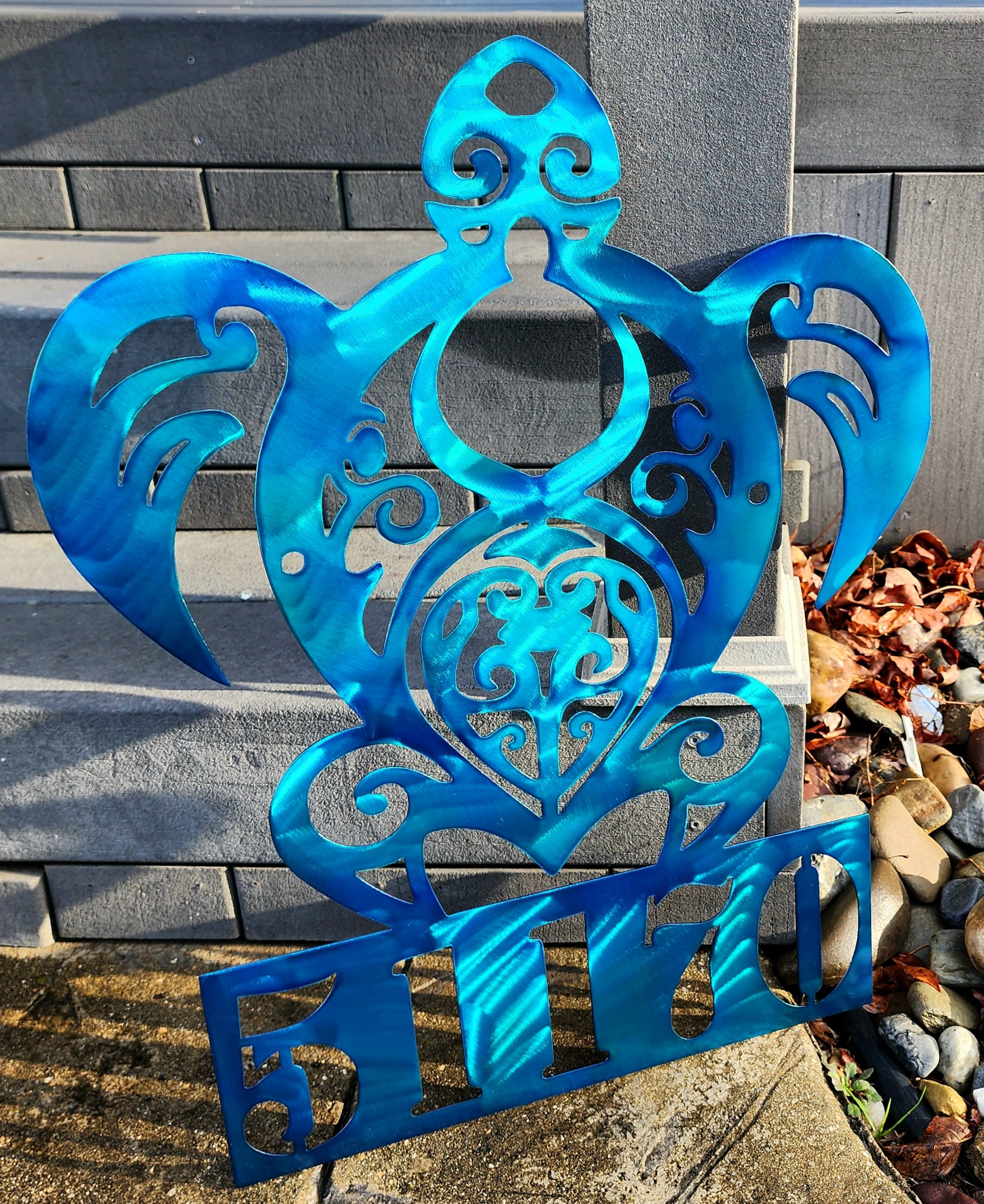 Sea Turtle Metal Art