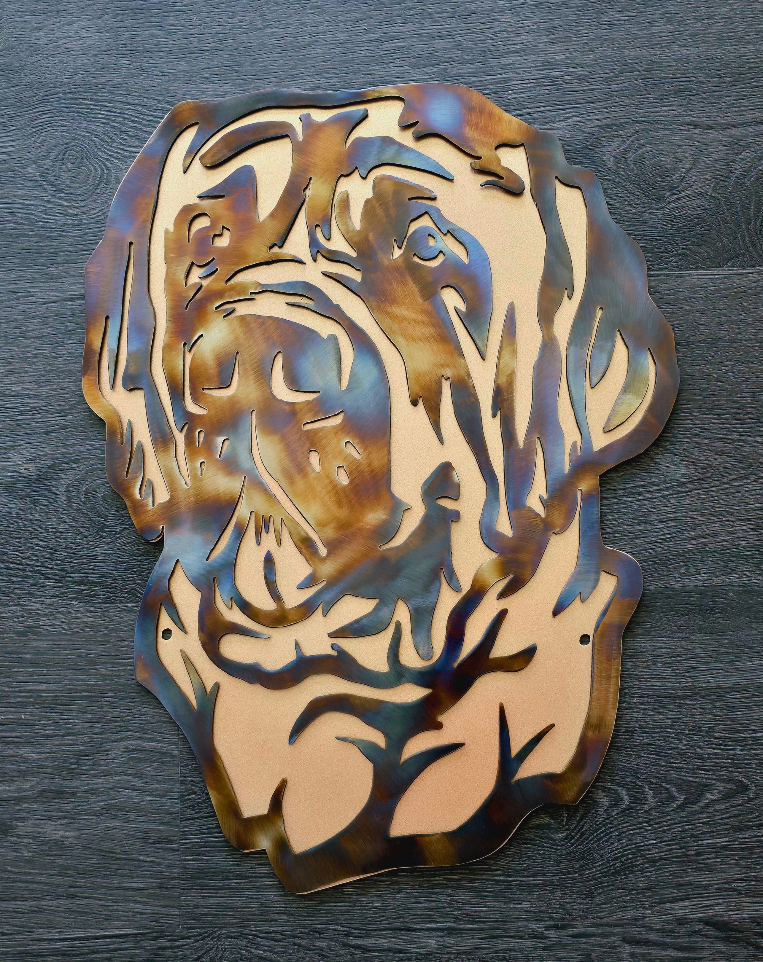 Mastiff #3 Metal Art