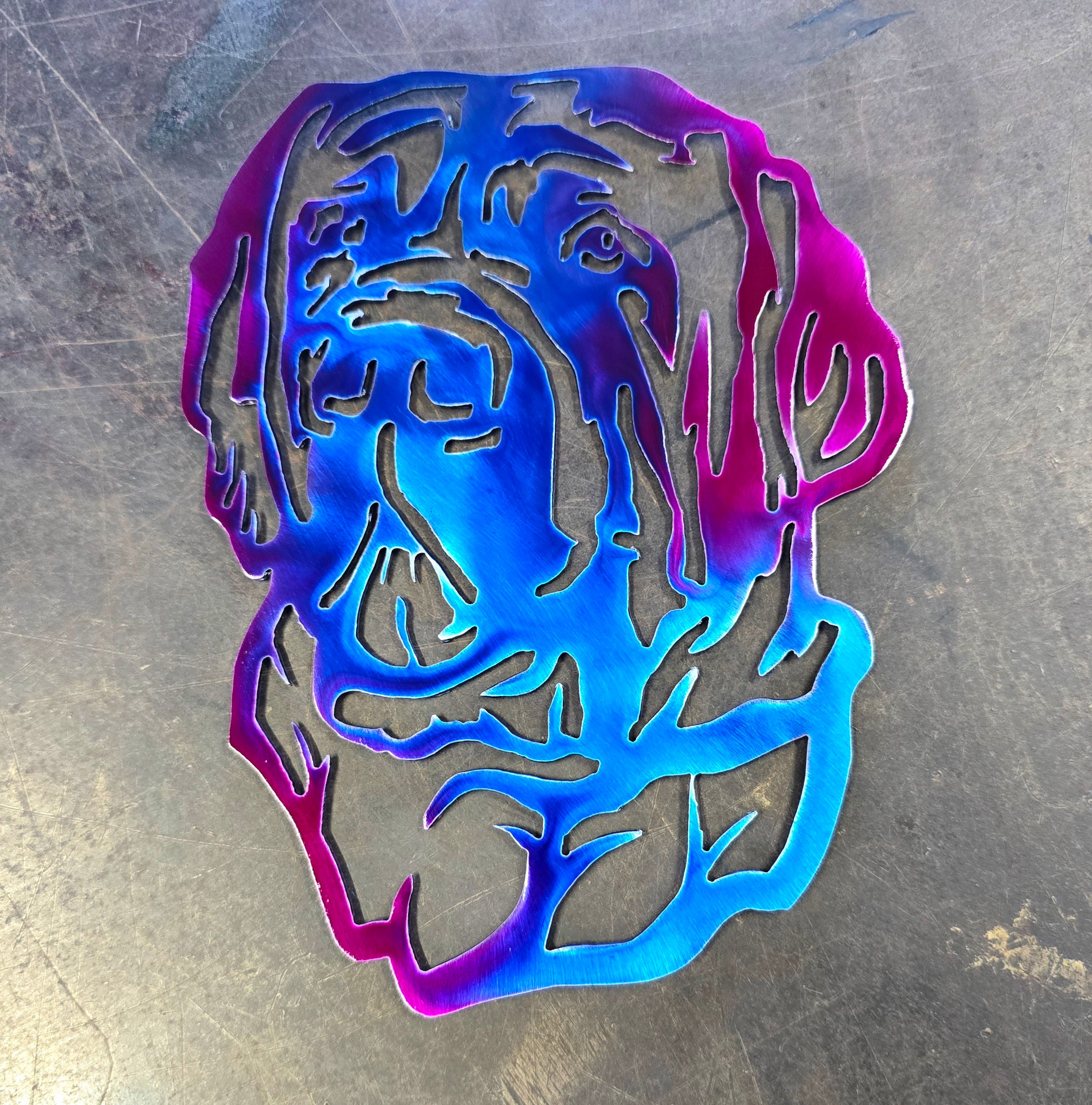 Mastiff #3 Metal Art