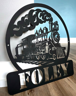 Train Metal Wall Art
