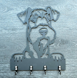 Airedale Terrier Key & Leash Hanger