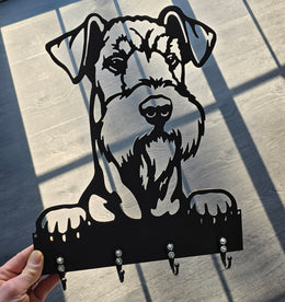 Airedale Terrier Key & Leash Hanger