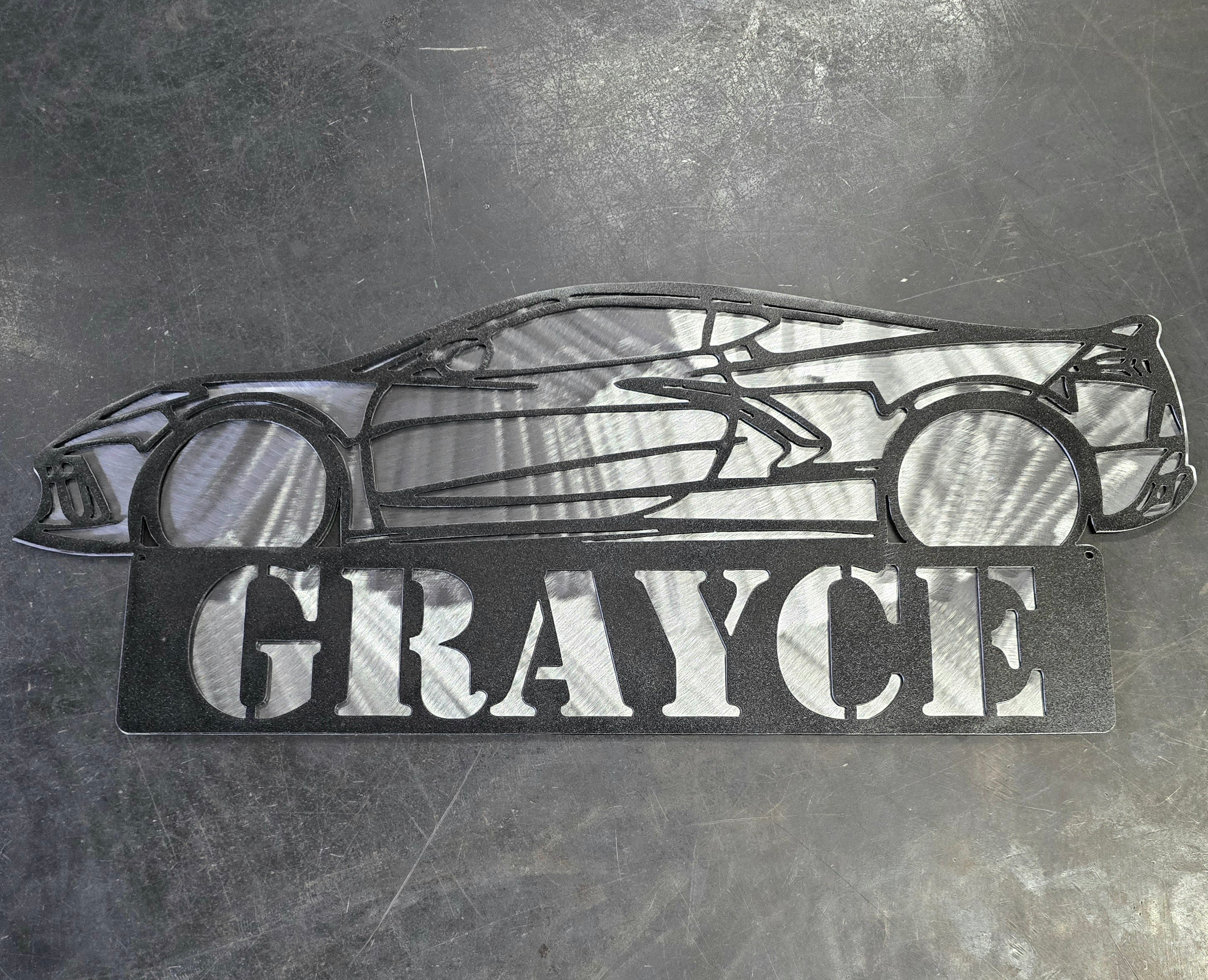 Corvette C8 #1 Metal Art