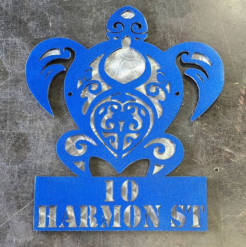 Sea Turtle Metal Art
