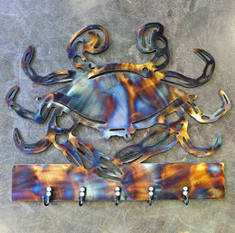 Blue Crab Key & Leash Hanger