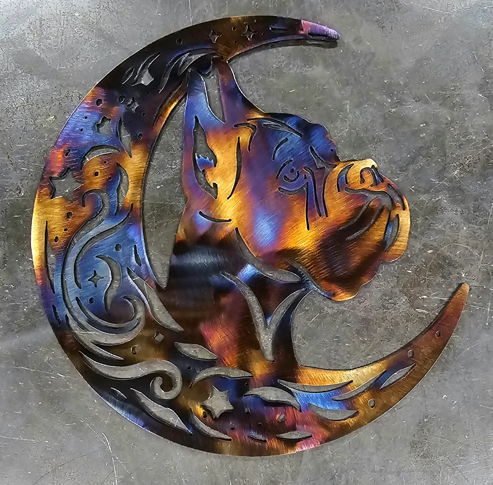 Boxer #2 "On The Moon" Metal Art