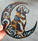 Golden Retriever "On The Moon" Metal Art
