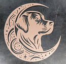 Labrador Retriever "On The Moon" Metal Art