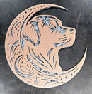 Labrador Retriever "On The Moon" Metal Art