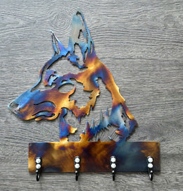 Belgian Malinois Key & Leash Hanger