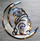 Pug "On The Moon" Metal Art
