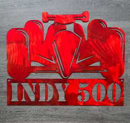 Indy 500 Metal Wall Art