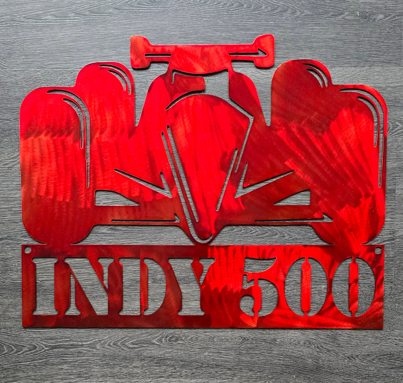 Indy 500 Metal Art
