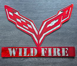 Corvette C7 Metal Wall Art