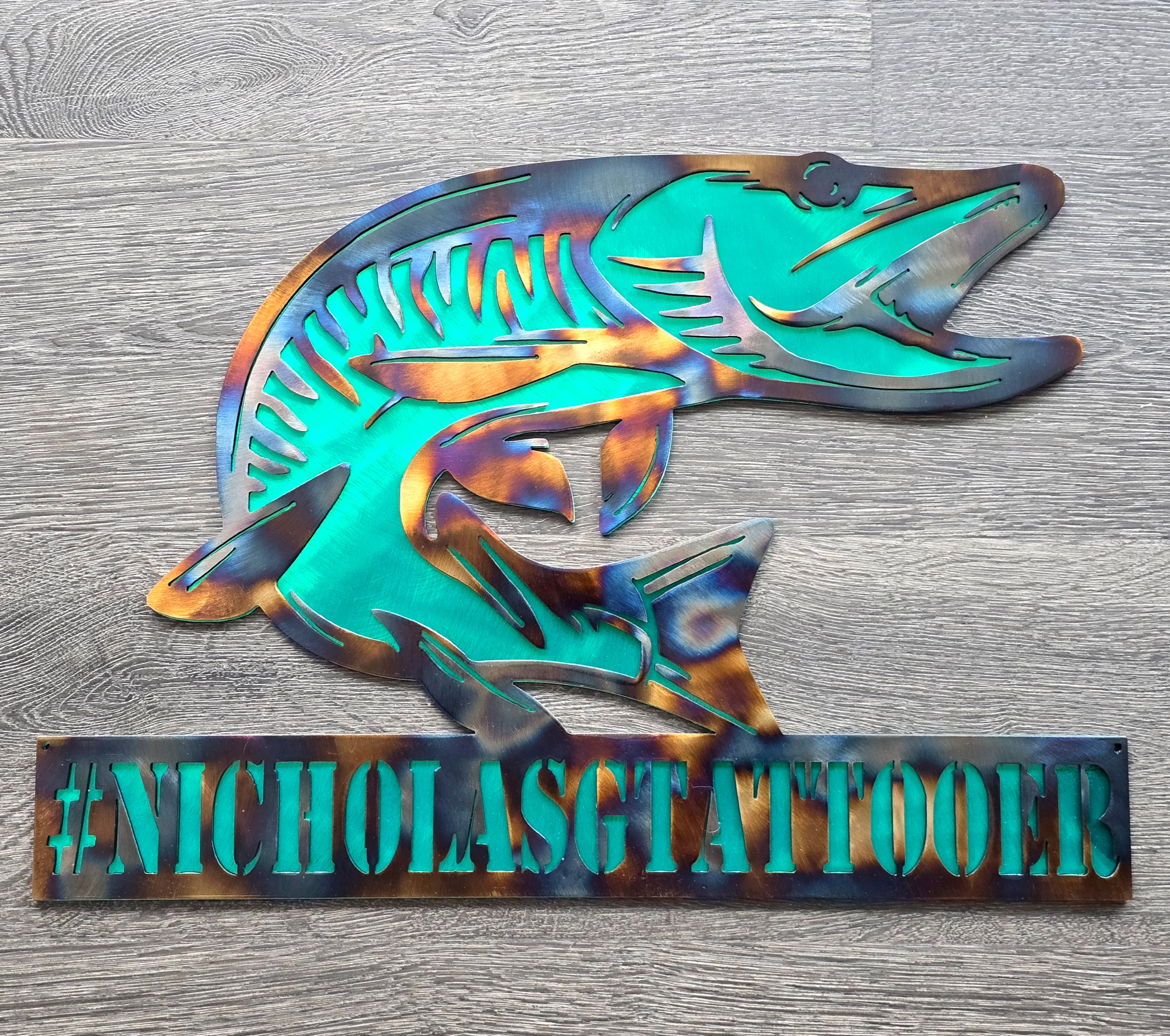 Muskie Metal Art