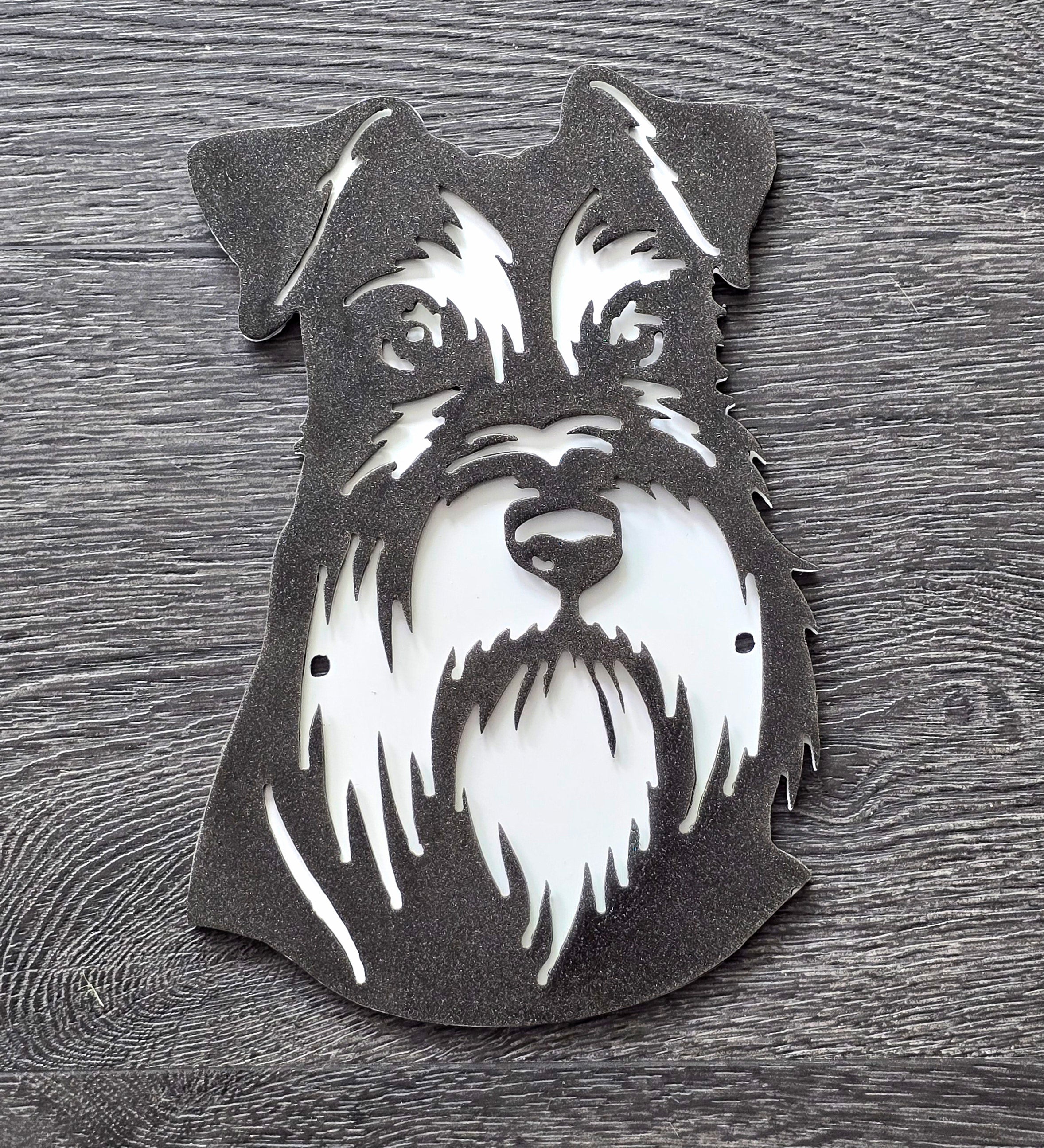 Schnauzer Metal Art