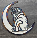 Pug "On The Moon" Metal Art