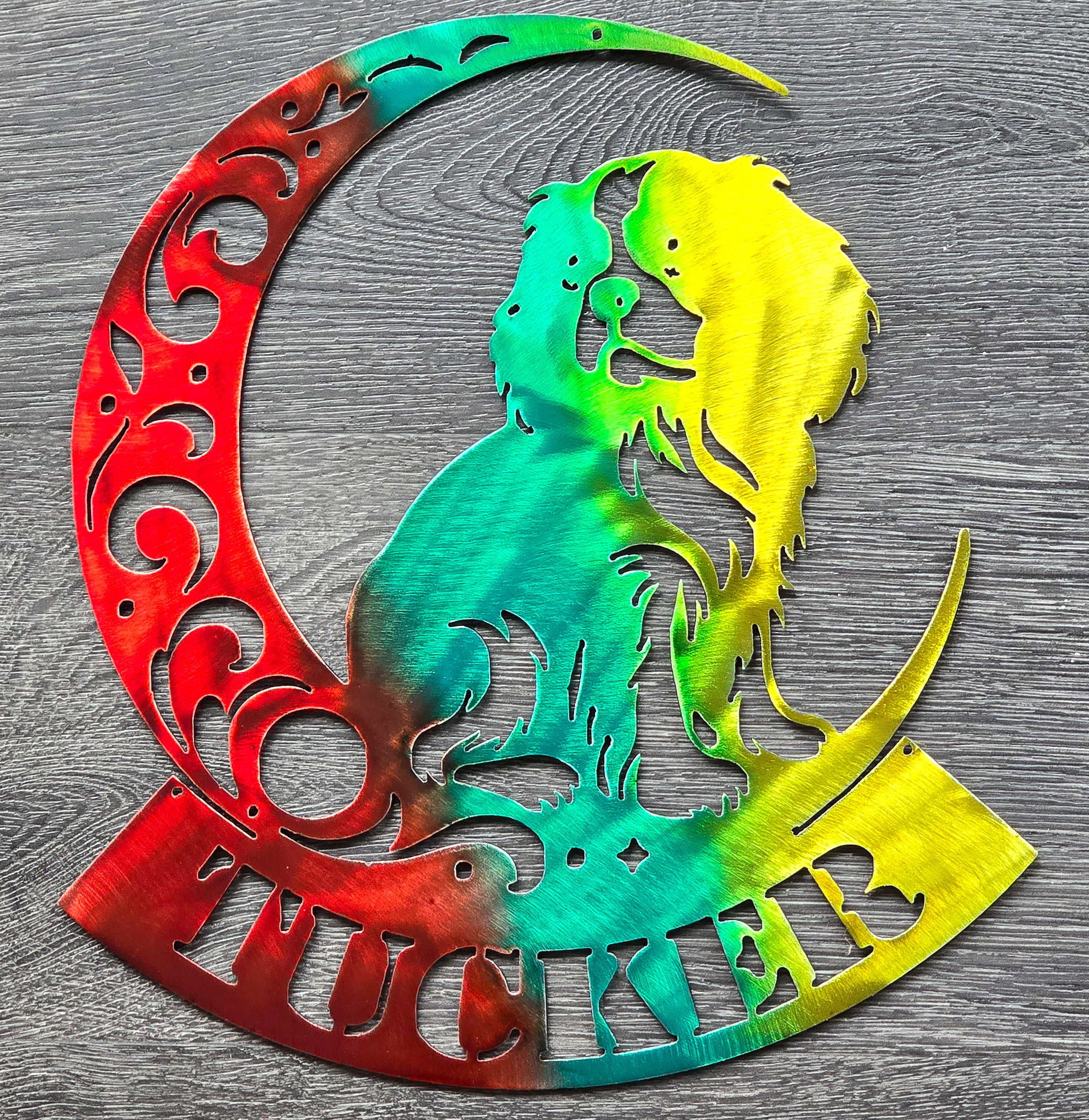 Cavalier King Charles "On The Moon" Metal Art