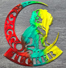 Cavalier King Charles "On The Moon" Metal Art