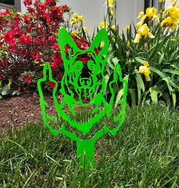 German Shepherd Garden Stake