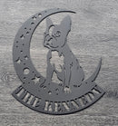 Boston Terrier "On The Moon" Metal Art