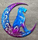 Irish Wolfhound "On The Moon" Metal Art